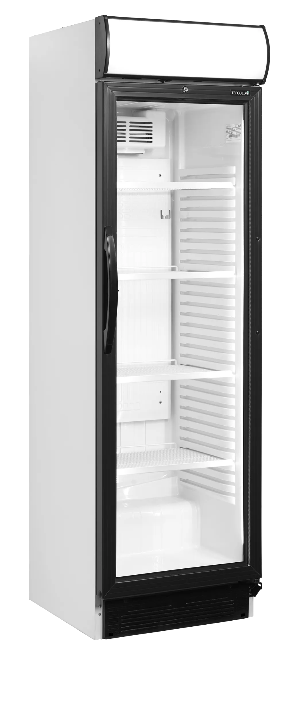 Tefcold CEV425CP White 2 LED Display Fridge