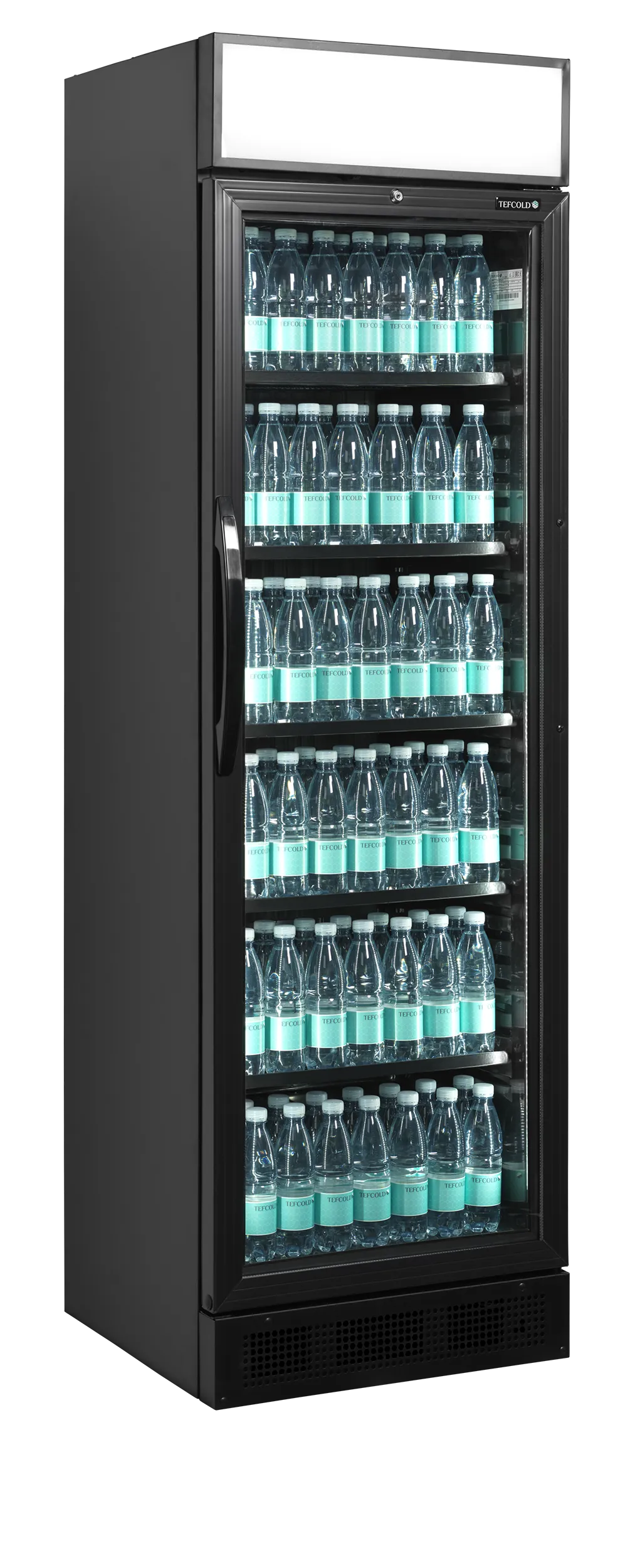 Tefcold CEV425CP Black Display Fridge
